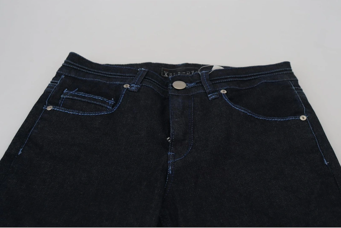 Low Waist Slim Fit Denim Jeans Women - Blue Jeans