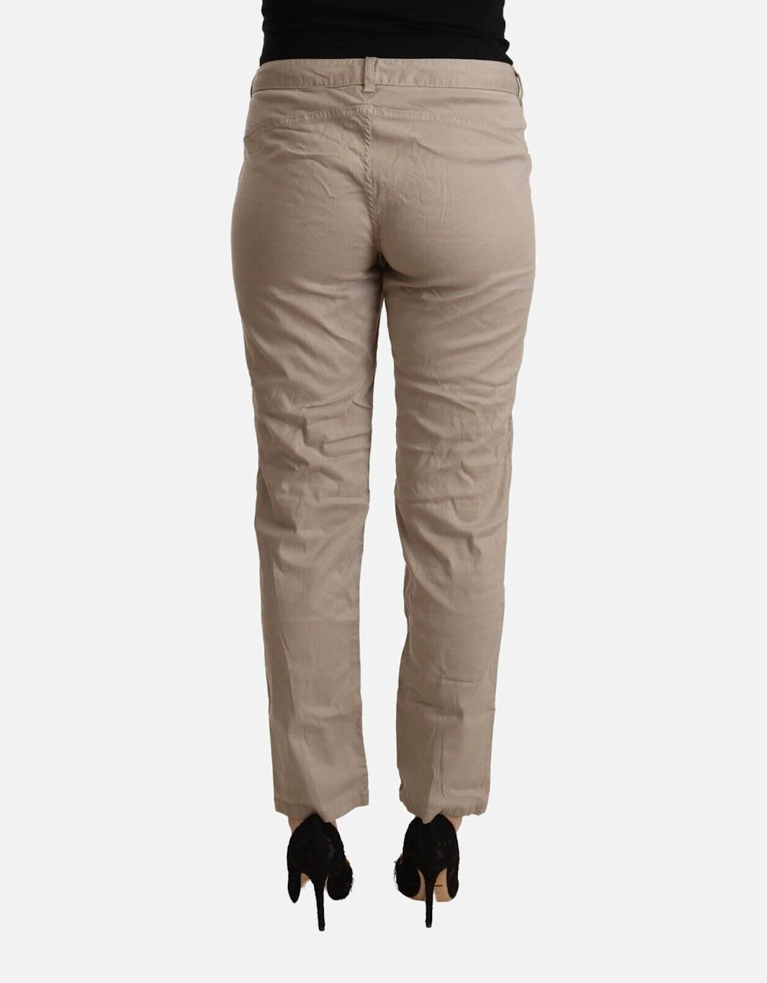 Casual Pants Relaxed Fit Women - Beige Jeans