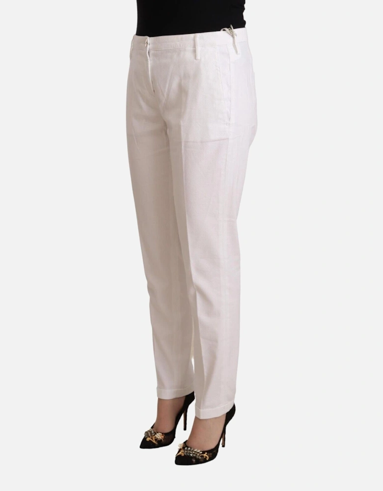 PAN72620 White Pants Women Jeans