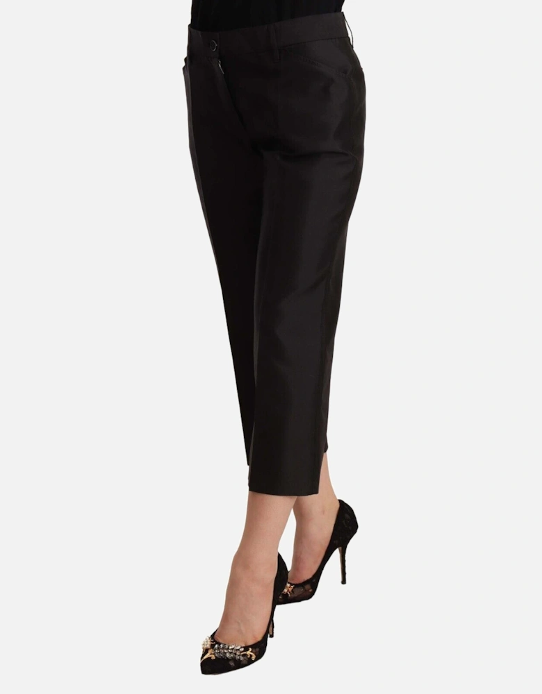 Dolce Gabbana Cropped Pants Women - Black Jeans