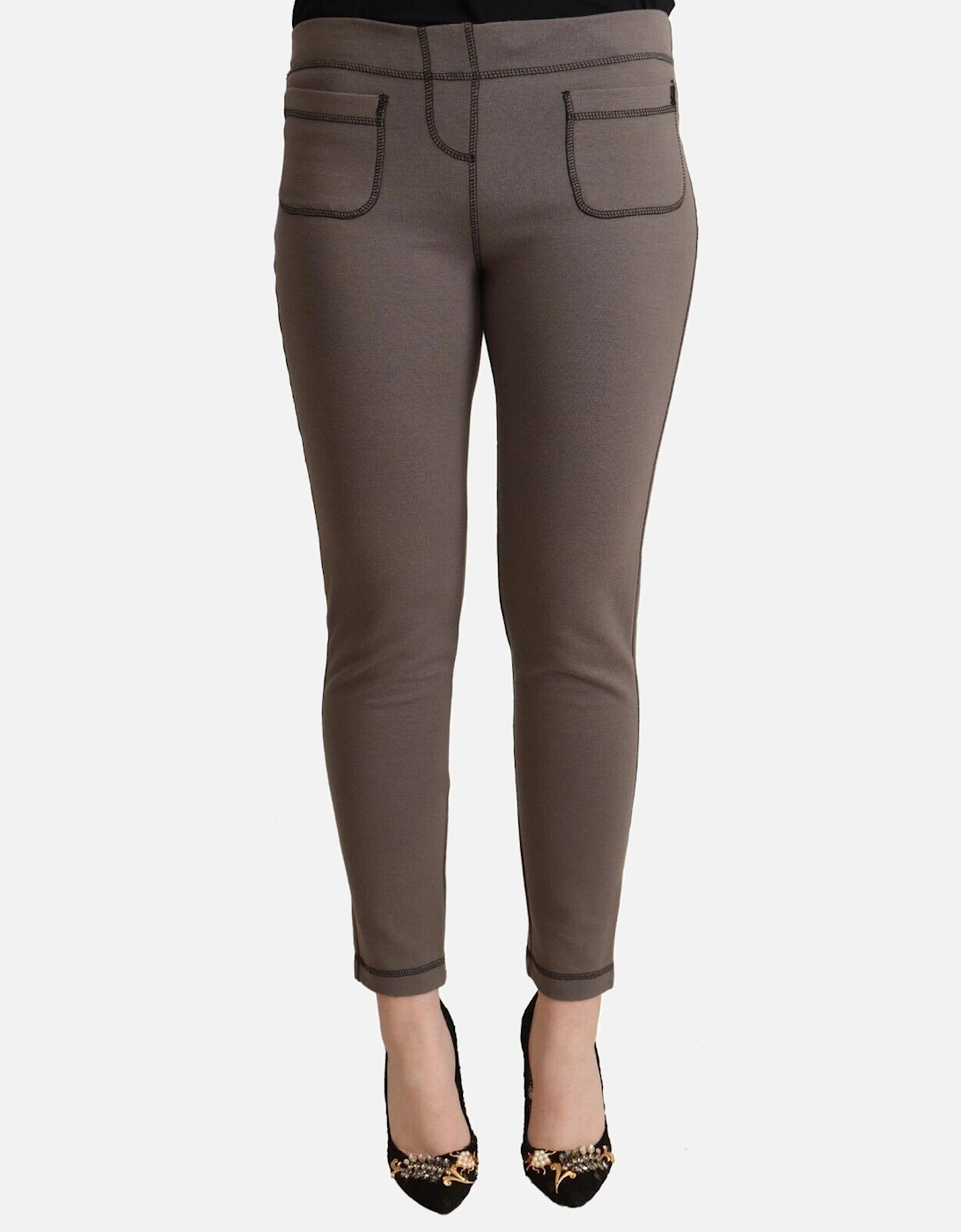 Leggings Slim Fit Women - Gray Jeans, 4 of 3