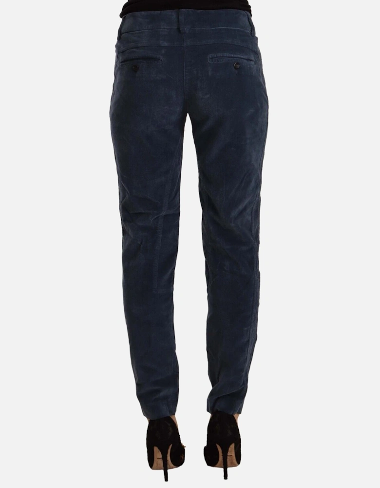 PAN72121 Corduroy Pants Women - Blue Jeans