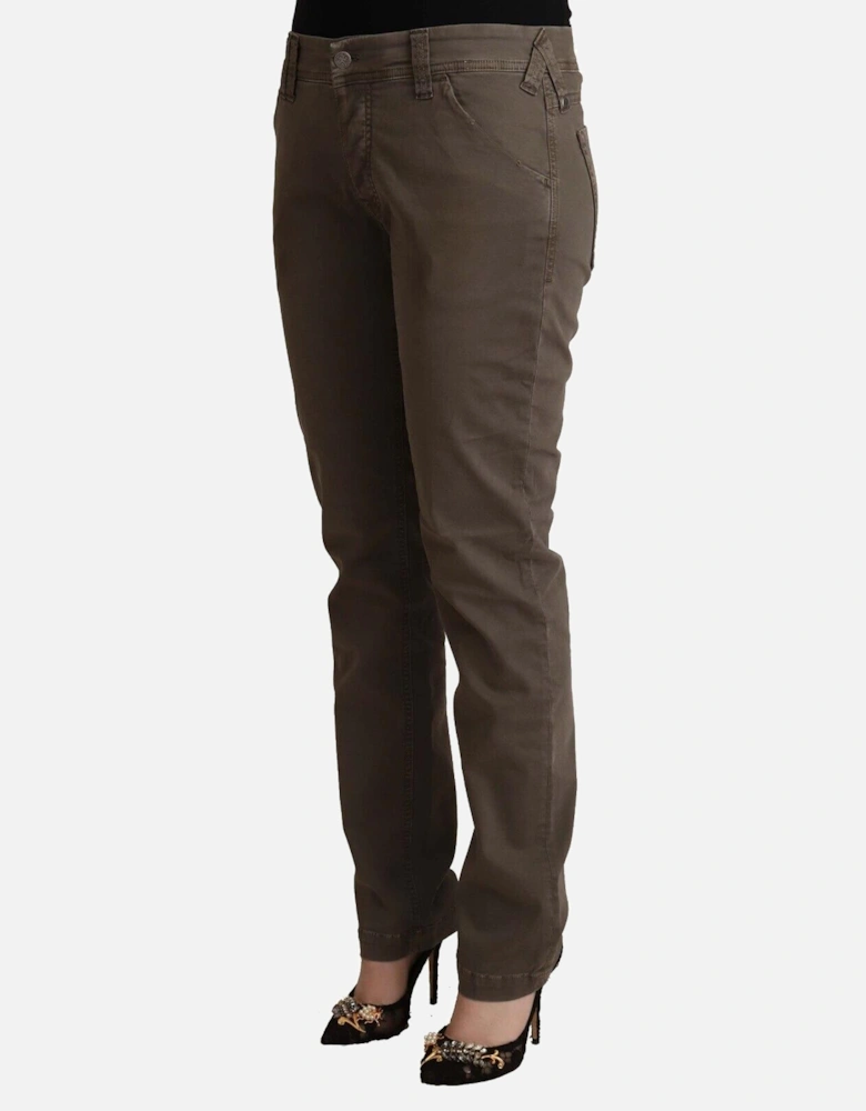 Casual Pants Relaxed Fit Women - Brown Jeans