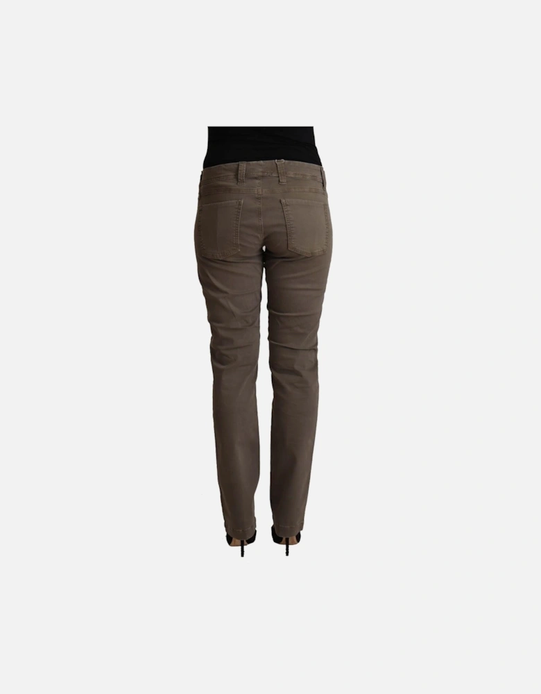 Casual Pants Relaxed Fit Women - Brown Jeans
