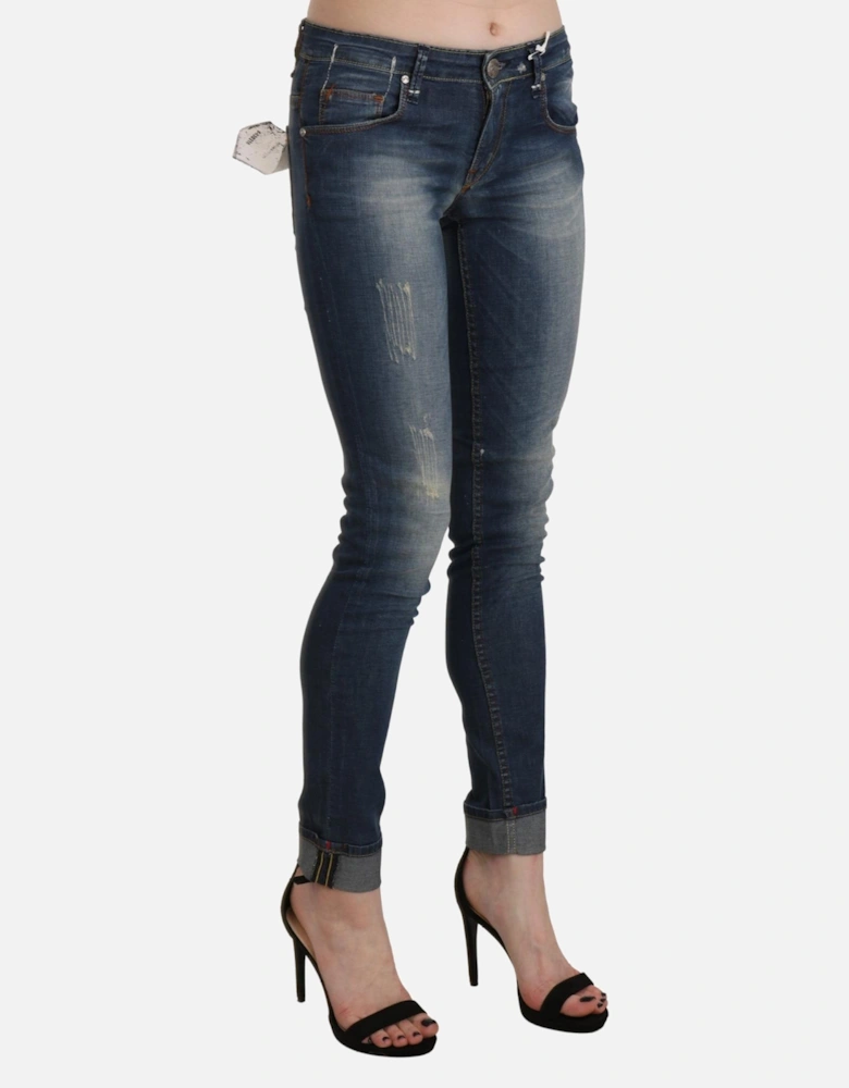 Distressed Skinny Jeans PAN71223 Women - Blue Jeans