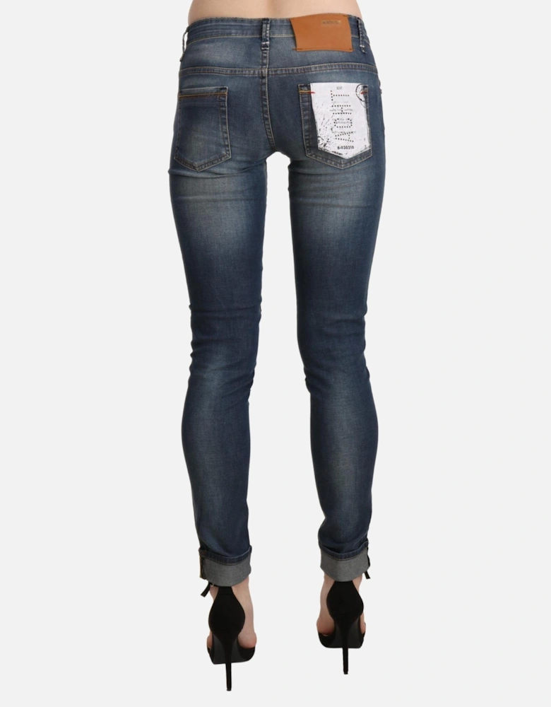 Distressed Skinny Jeans PAN71223 Women - Blue Jeans