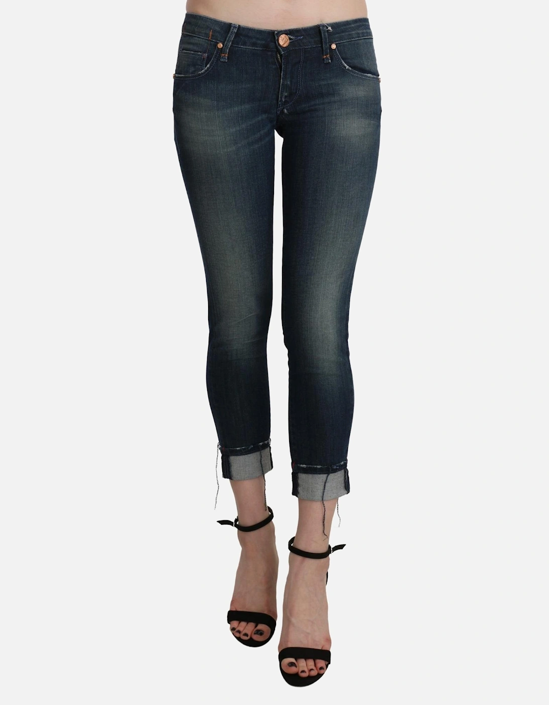 Cropped Jeans PAN71221 Women - Blue Jeans, 5 of 4