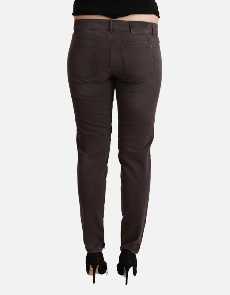 Pants Slim Fit Women - Brown Jeans