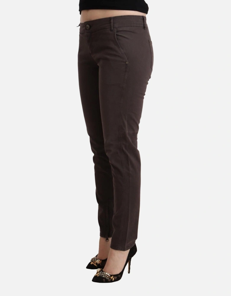 Pants Slim Fit Women - Brown Jeans