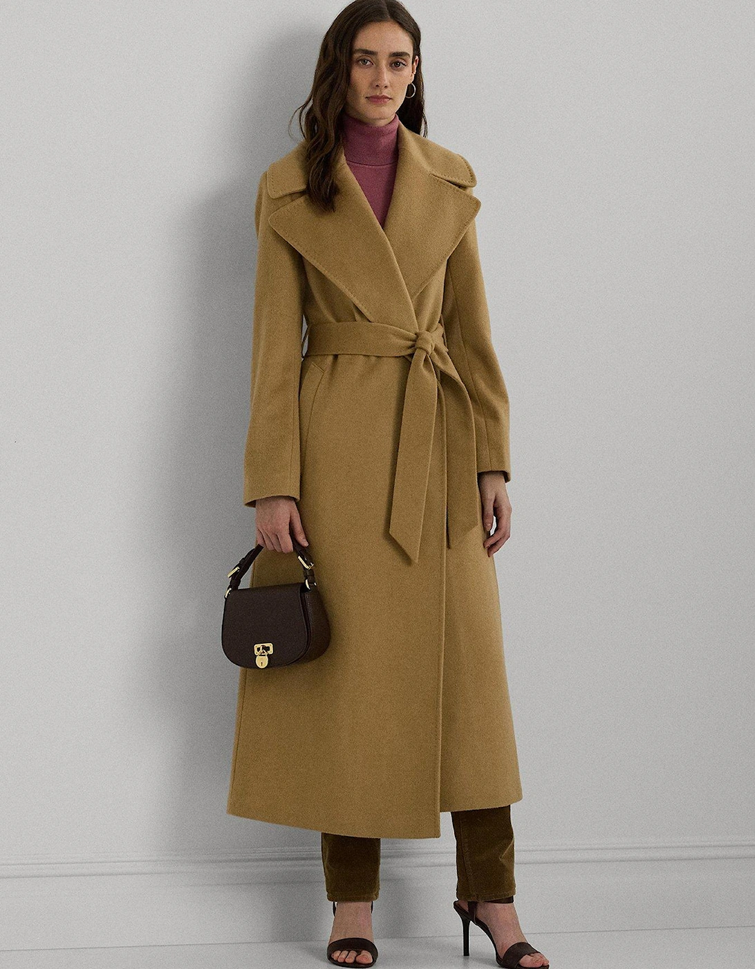 Wool Wrap Coat - Brown, 7 of 6