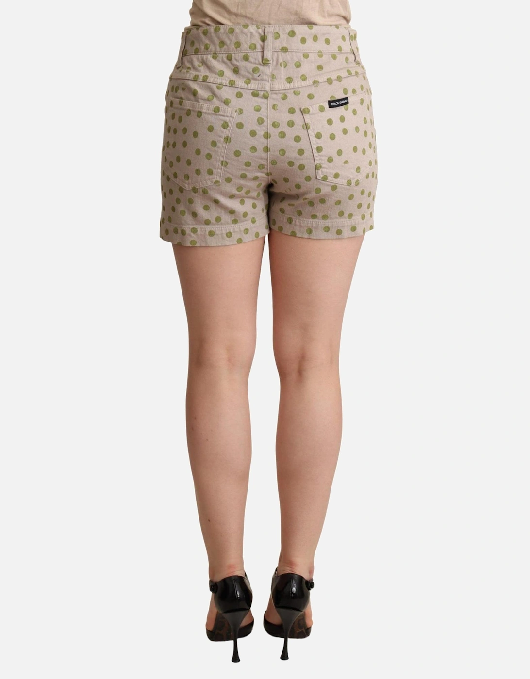Dolce Gabbana Shorts Polka Dot Design Women - Beige