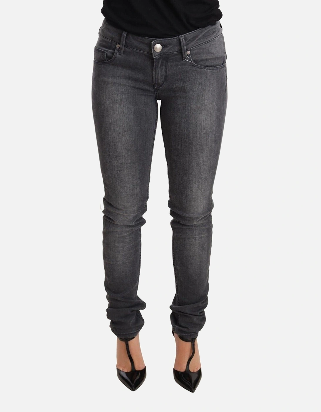 Skinny Jeans Dark Grey Women - Gray Jeans, 4 of 3