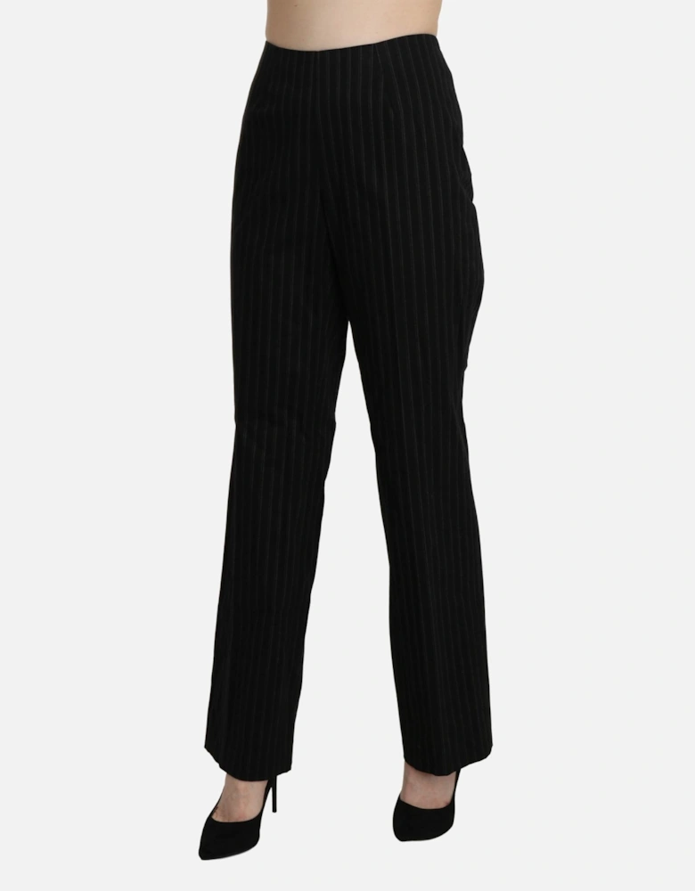 Pinstripe Pants Women - Black Jeans