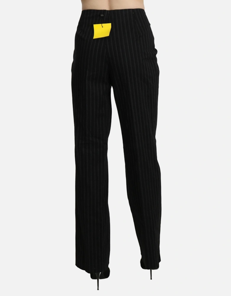 Pinstripe Pants Women - Black Jeans