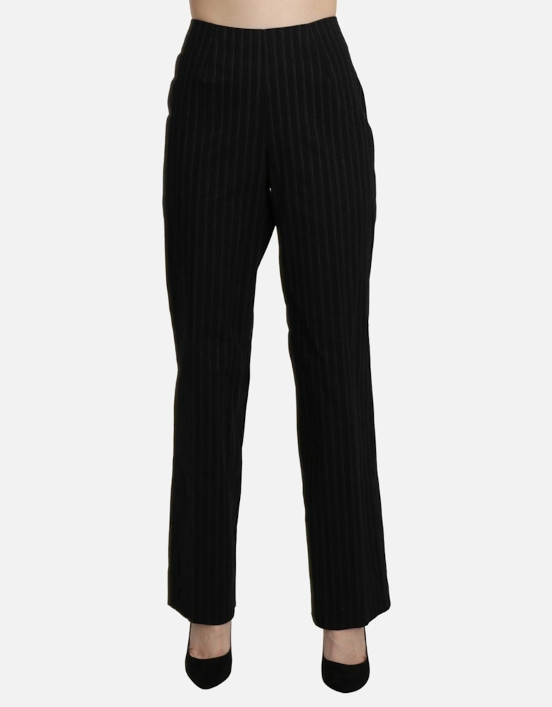 Pinstripe Pants Women - Black Jeans