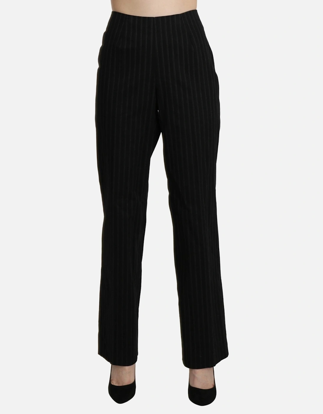 Pinstripe Pants Women - Black Jeans, 5 of 4