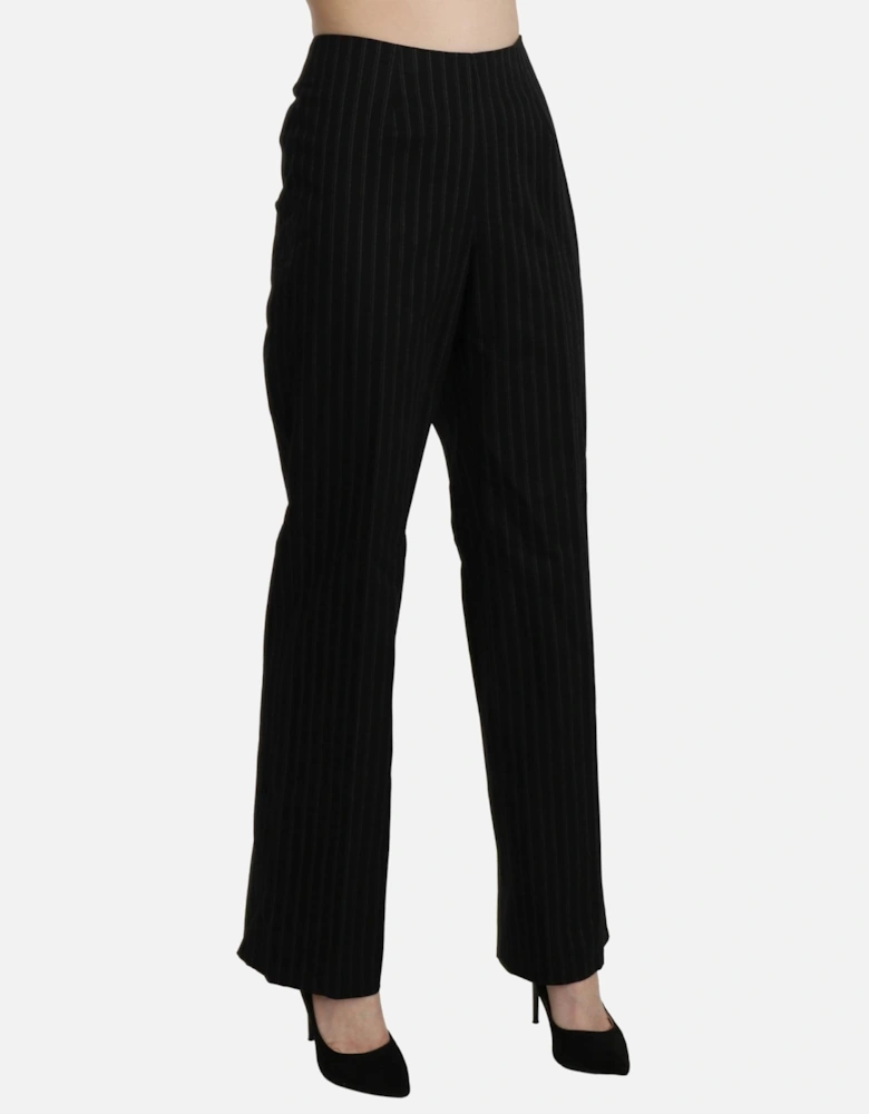 Pinstripe Pants Women - Black Jeans