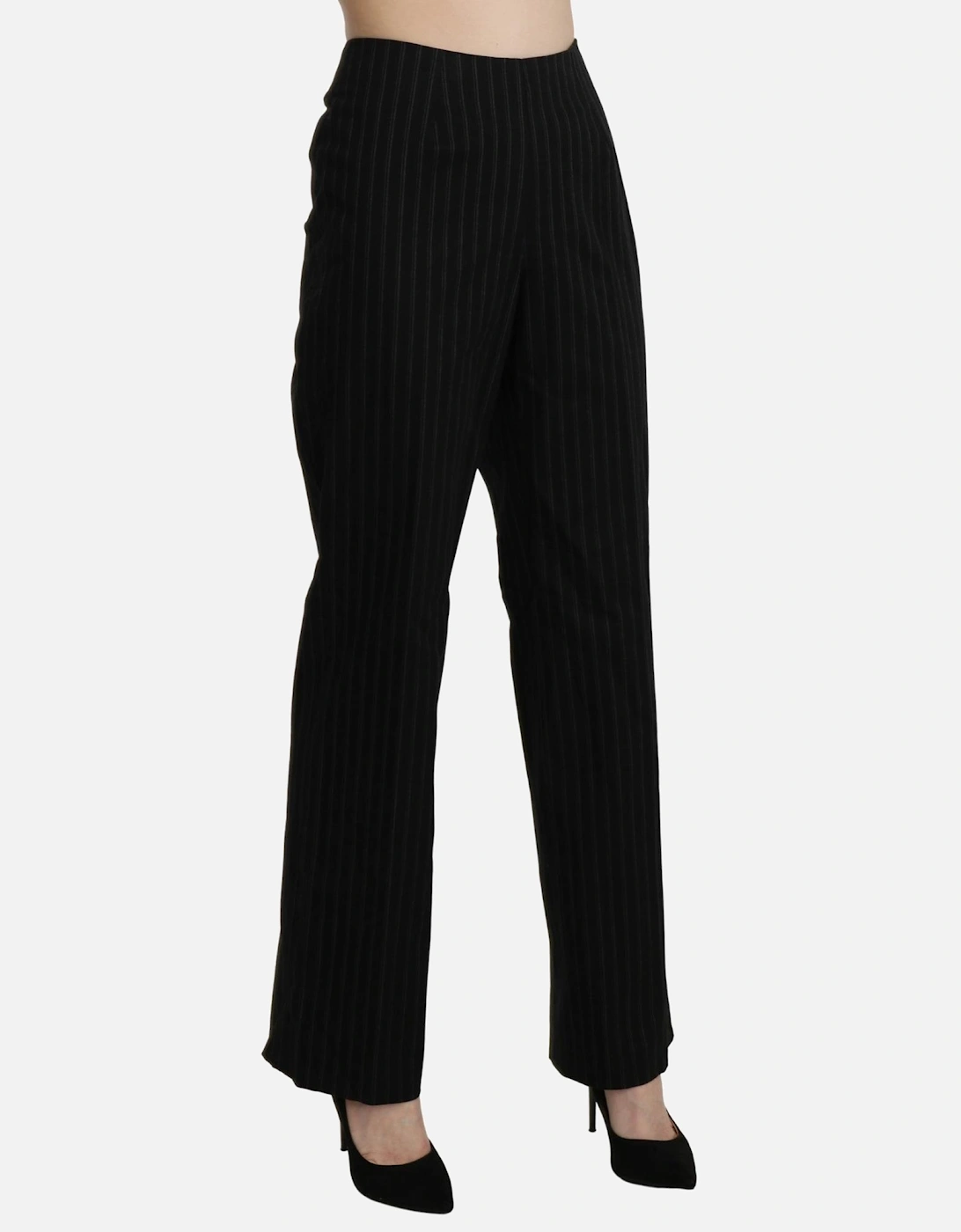 Pinstripe Pants Women - Black Jeans