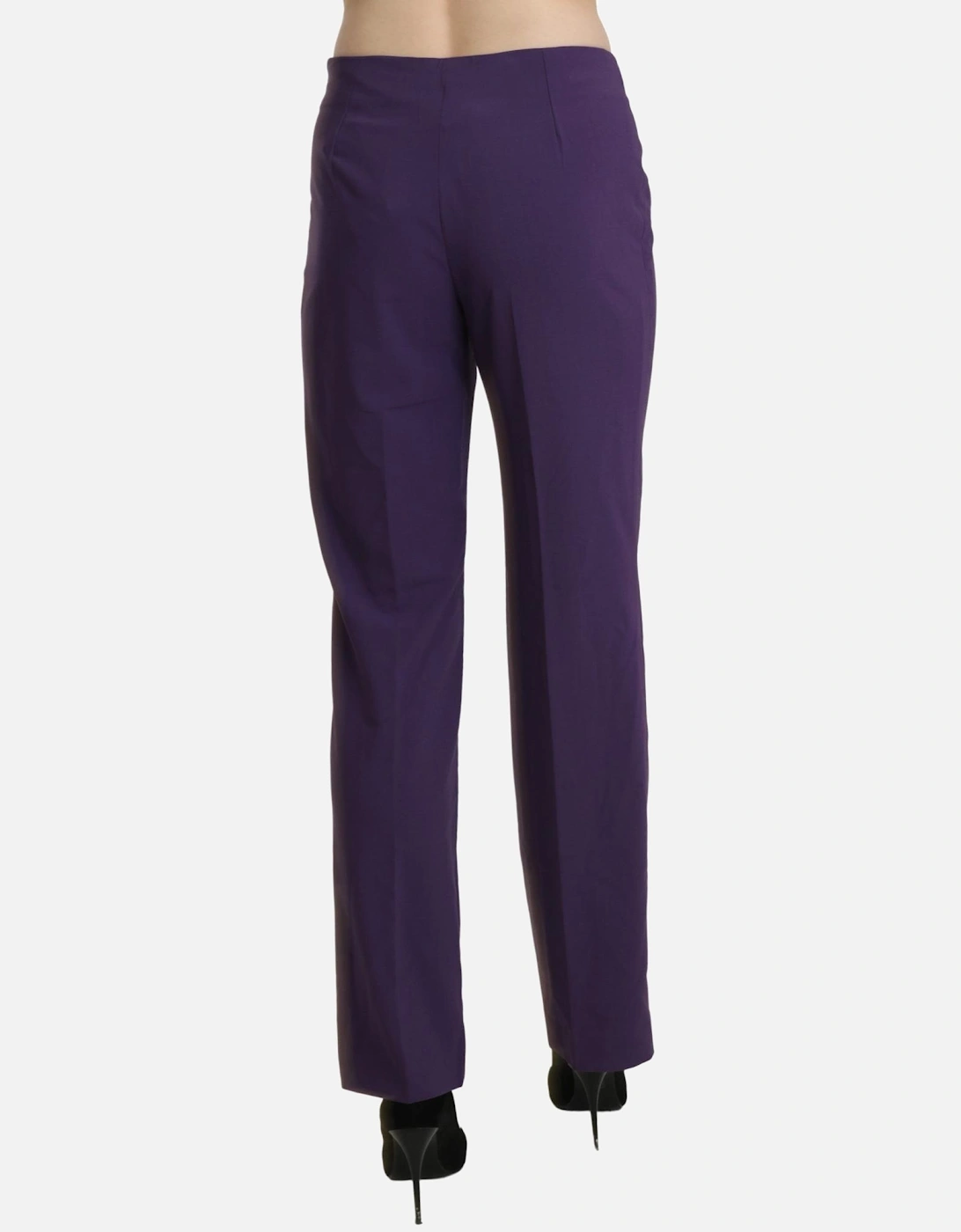 Purple Straight Leg Pants Women - Violet Jeans