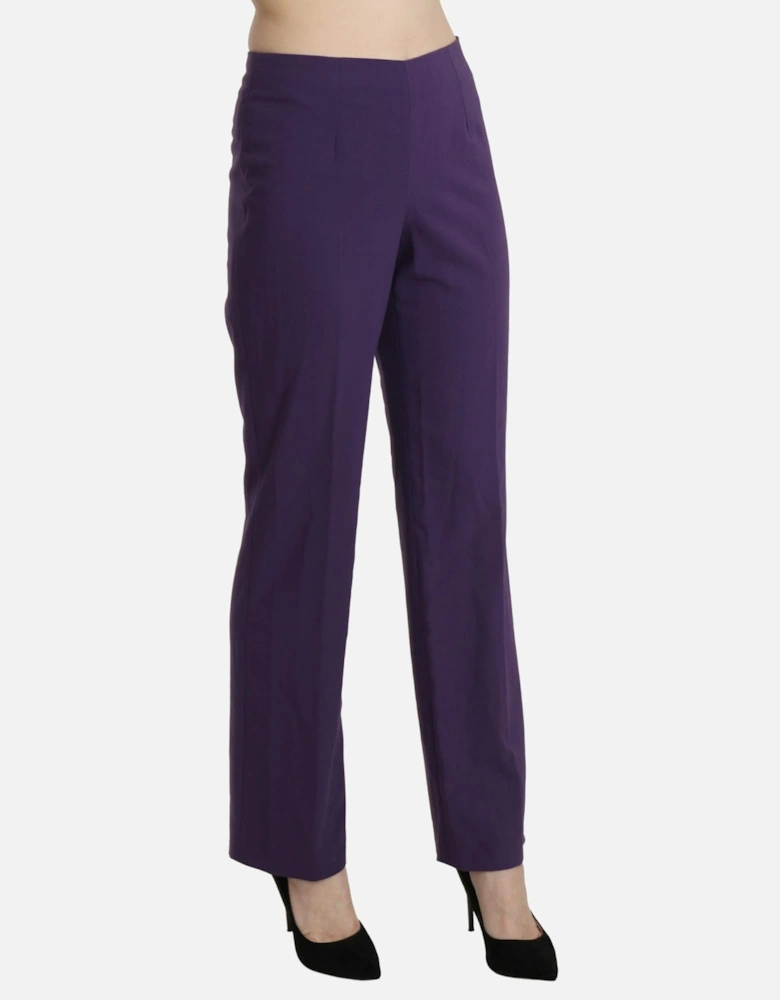 Purple Straight Leg Pants Women - Violet Jeans