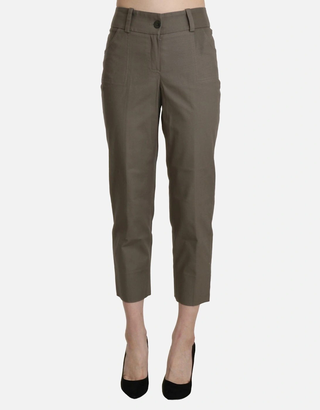 Cropped Pants Model PAN71344 Women - Gray Jeans, 5 of 4