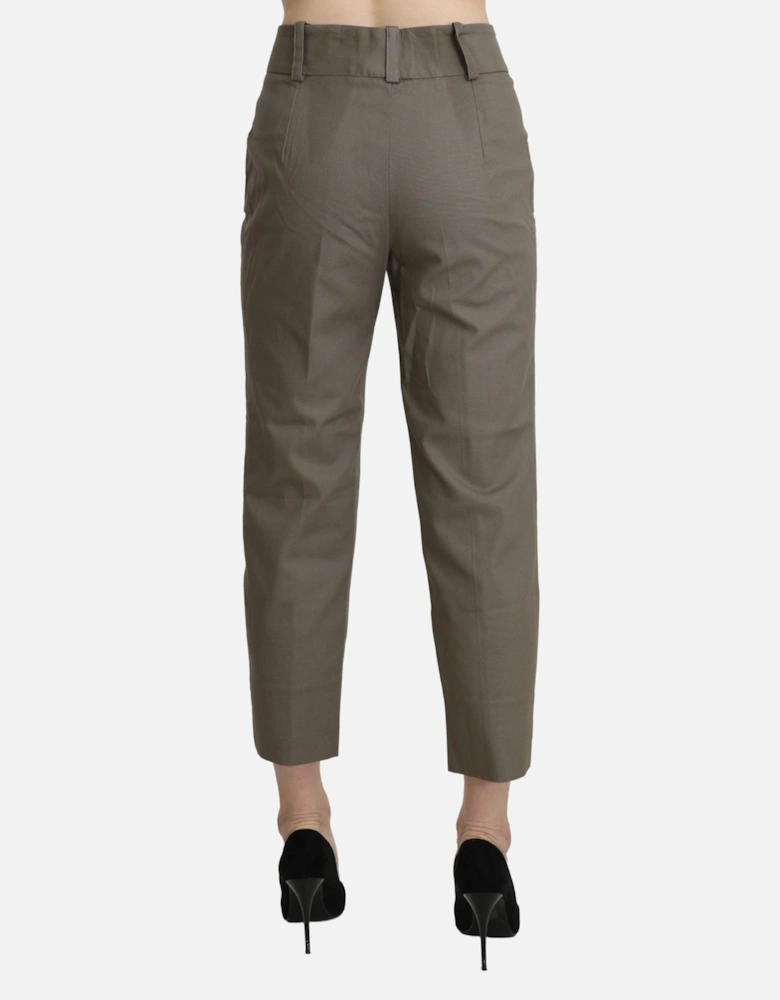 Cropped Pants Model PAN71344 Women - Gray Jeans