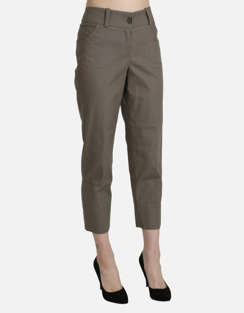 Cropped Pants Model PAN71344 Women - Gray Jeans