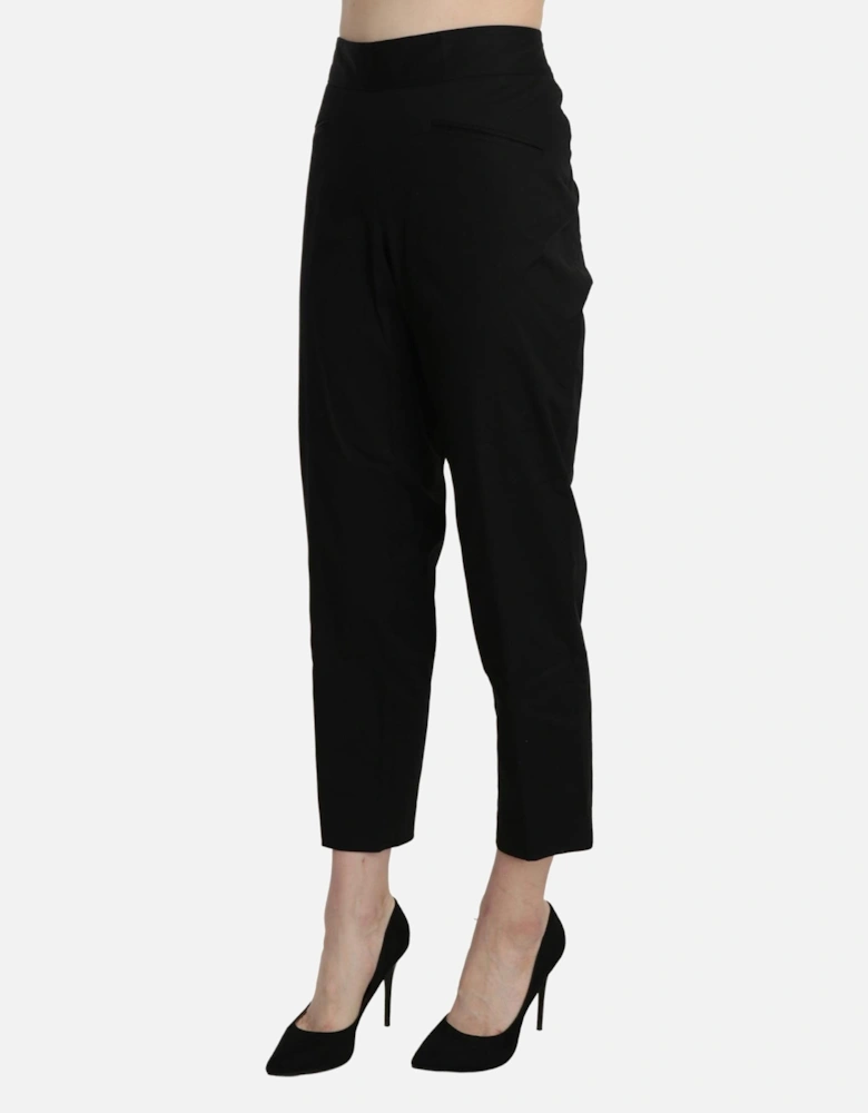 Cropped Pants Straight Leg Women - Black Jeans
