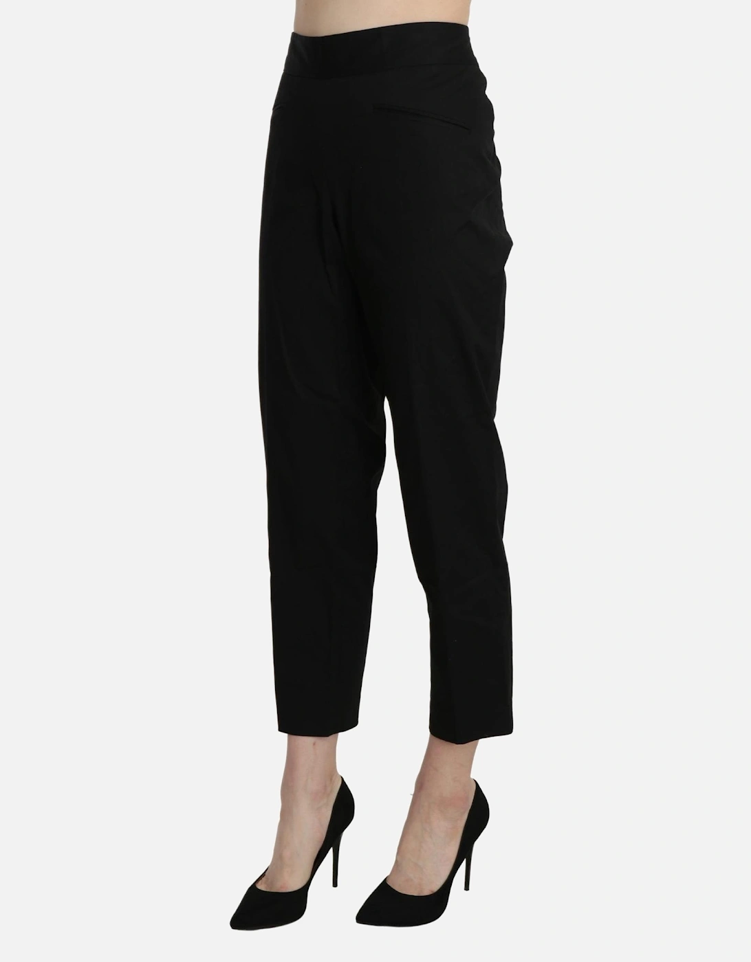 Cropped Pants Straight Leg Women - Black Jeans