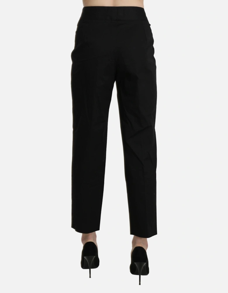 Cropped Pants Straight Leg Women - Black Jeans