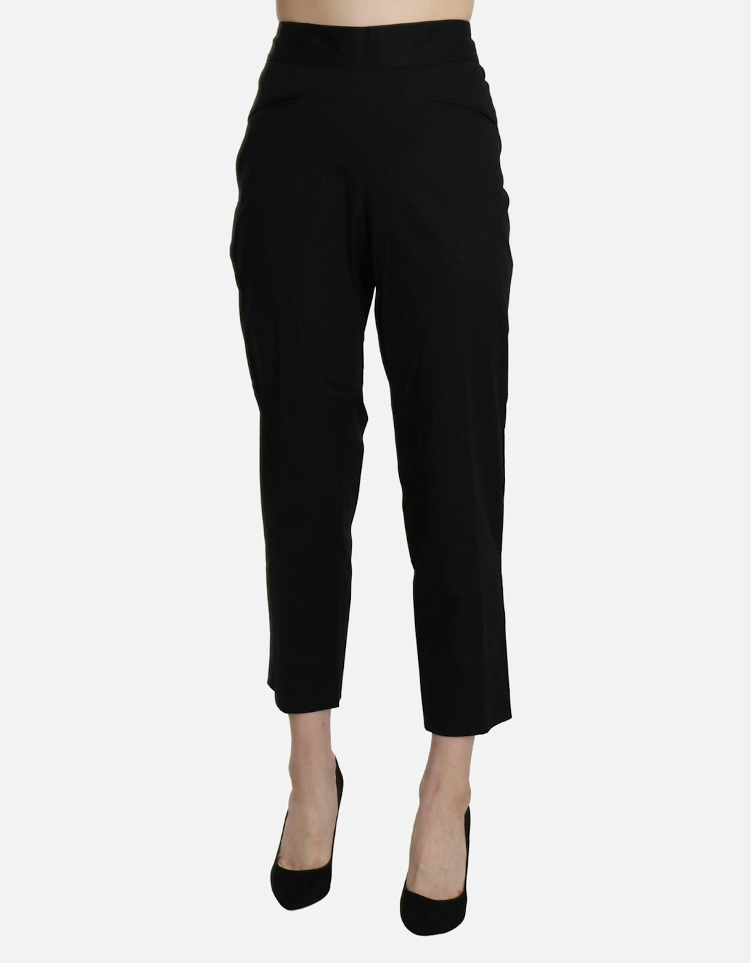 Cropped Pants Straight Leg Women - Black Jeans, 5 of 4