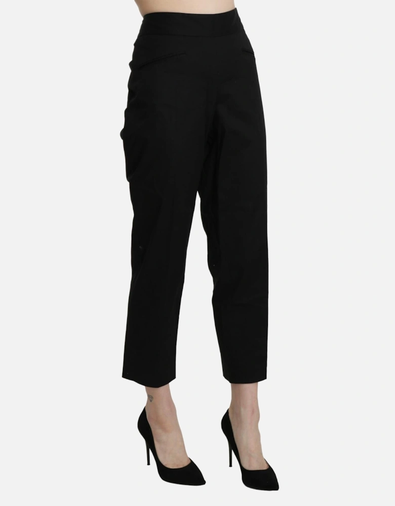 Cropped Pants Straight Leg Women - Black Jeans