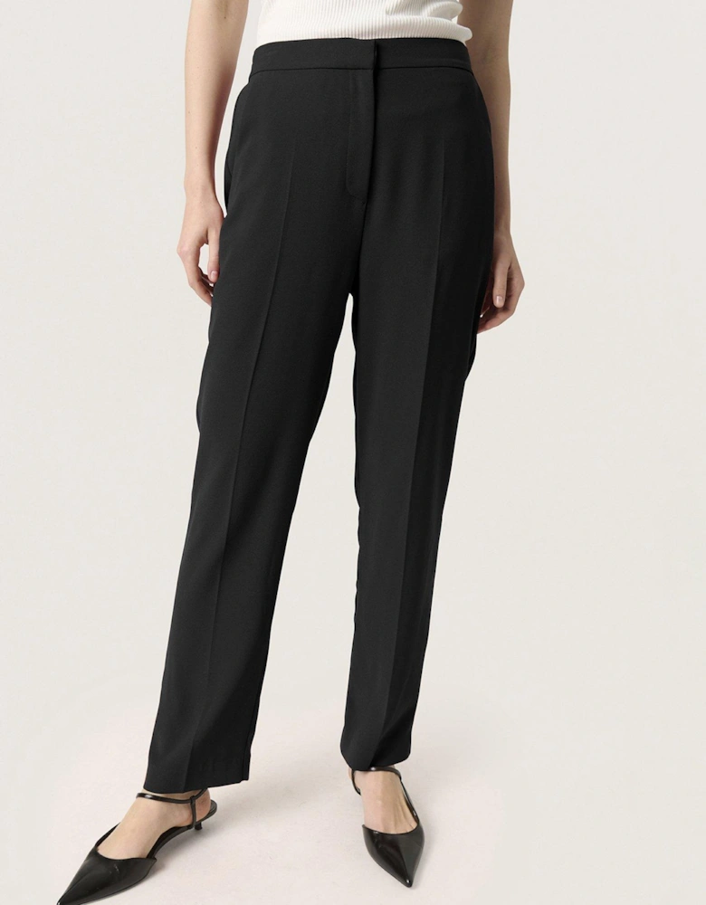 Shirley Straight Leg Trousers - Black