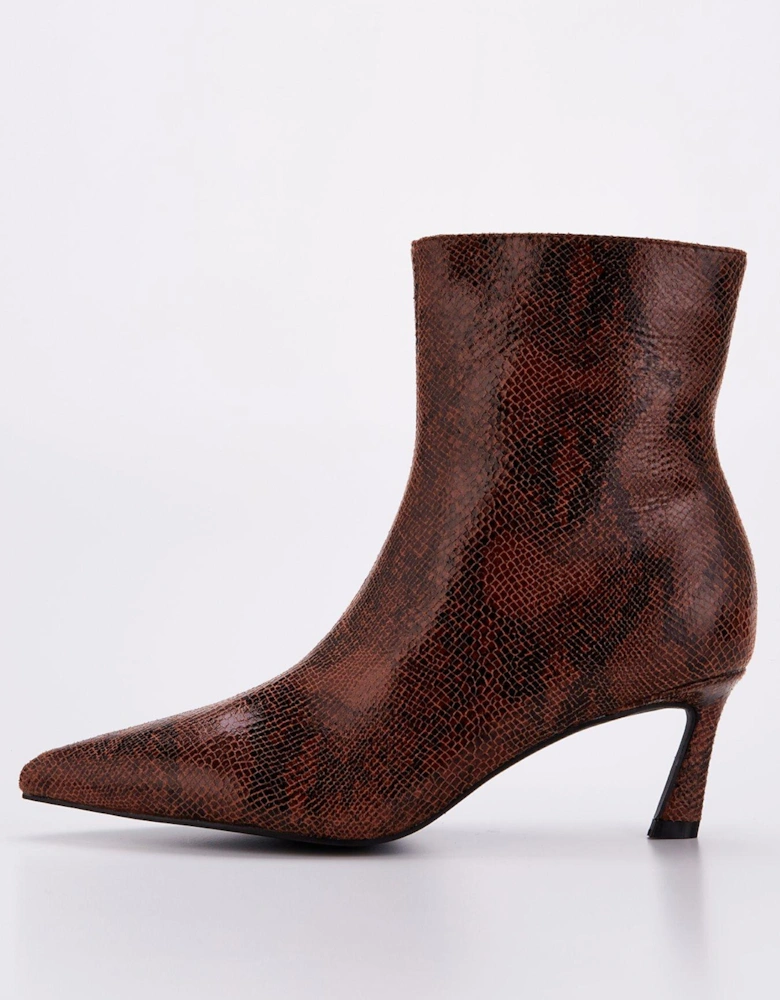 Henton Ankle Boots - Snake - Print