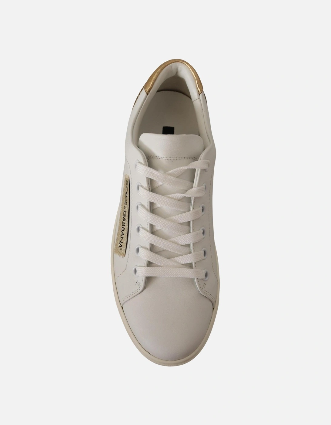 Dolce Gabbana Leather Sneakers Women - White