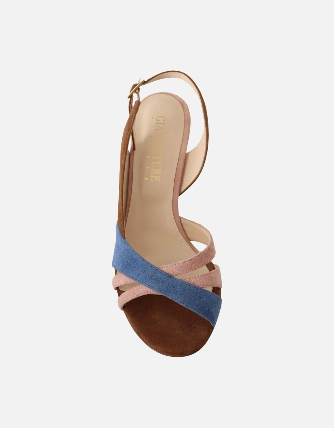Suede Slingback Heels Sandals with Leather Sole Women - Multicolor