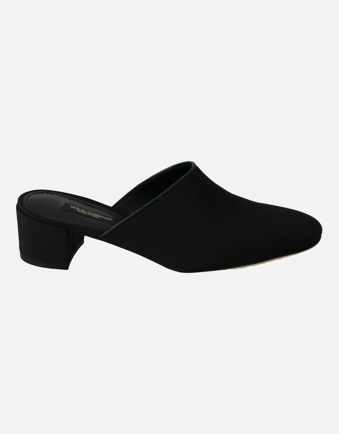 Dolce Gabbana Mules Black Fabric Women Flats, 7 of 6