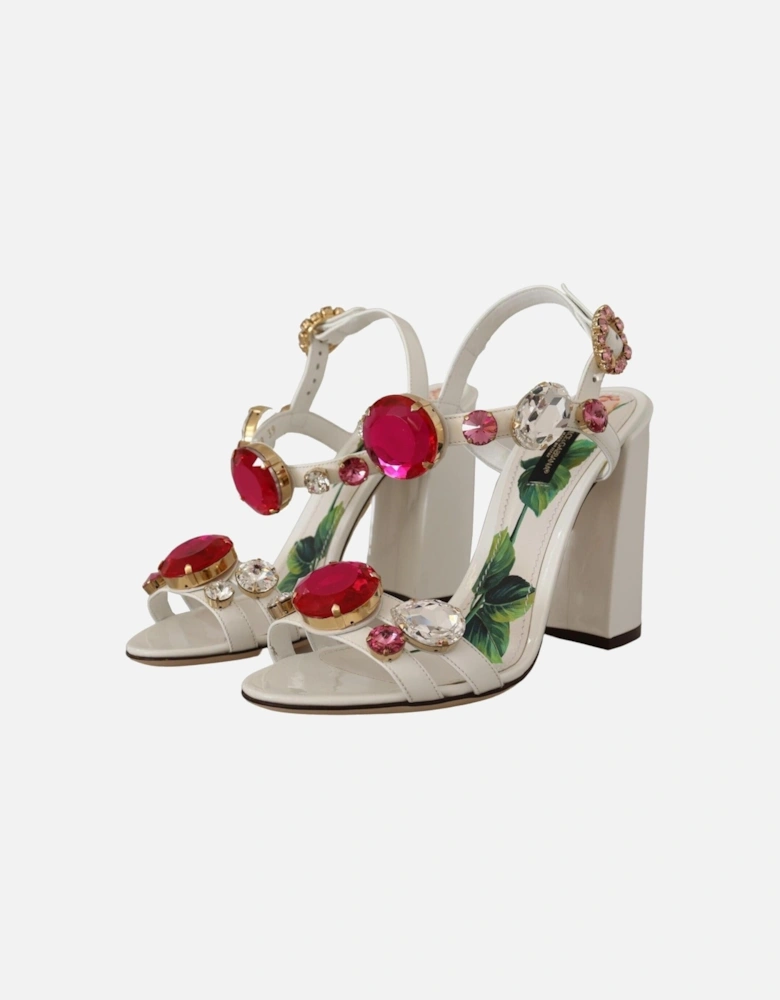 Embellished Heeled Sandals Women - White