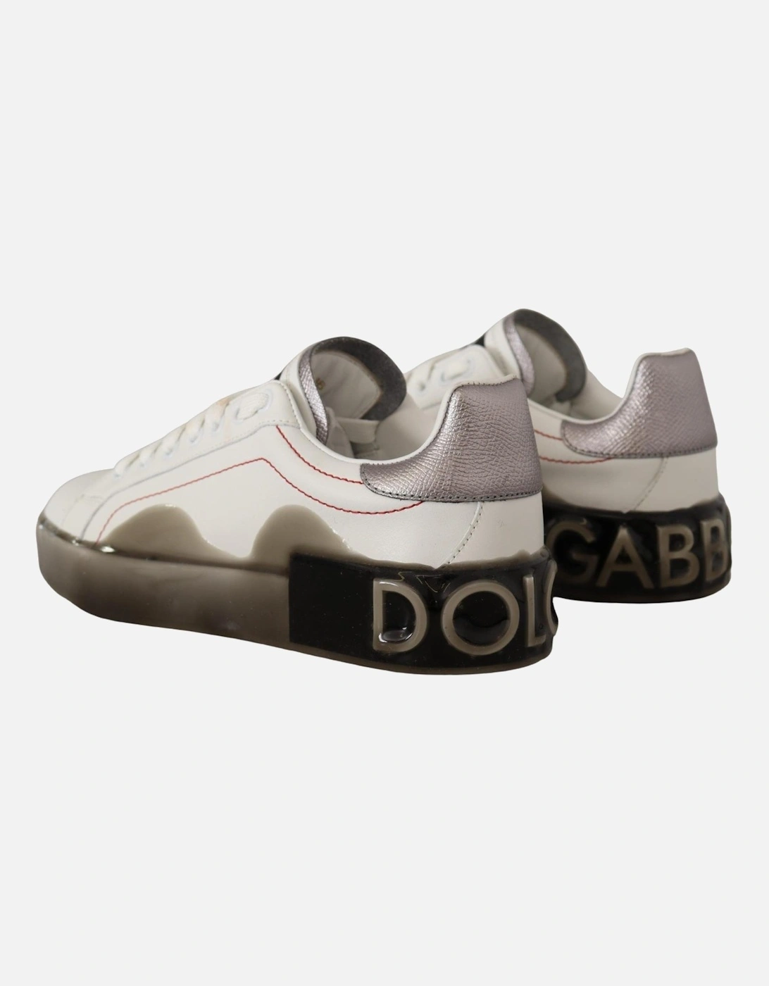 Dolce Gabbana Portofino Leather Sneakers Women - White