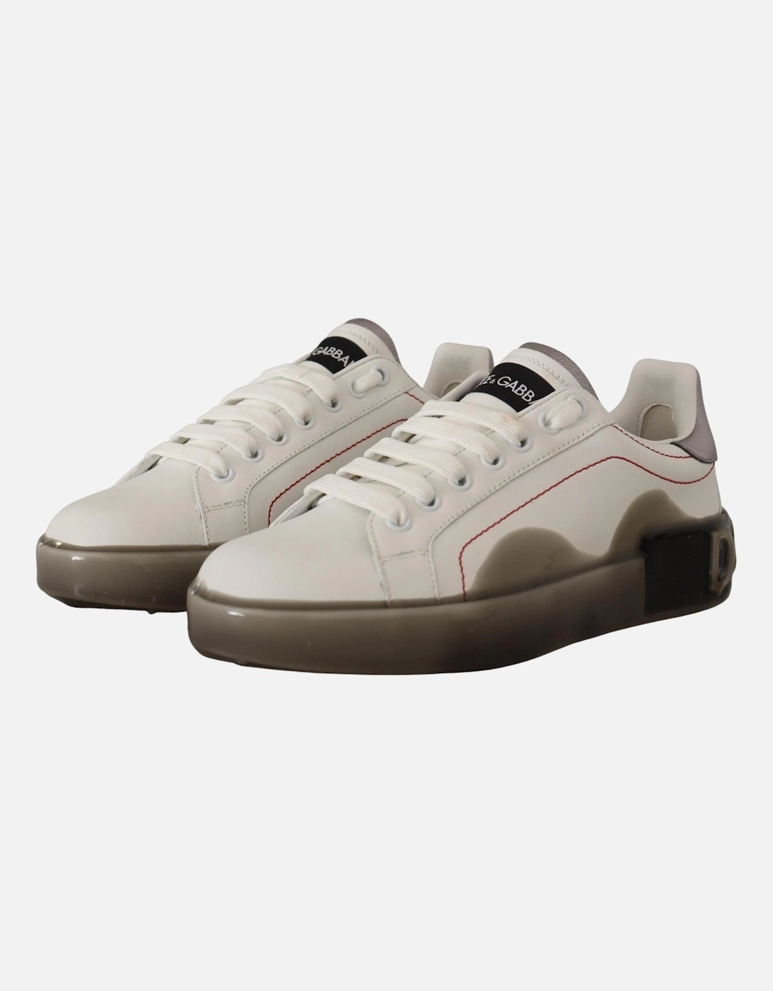 Dolce Gabbana Portofino Leather Sneakers Women - White