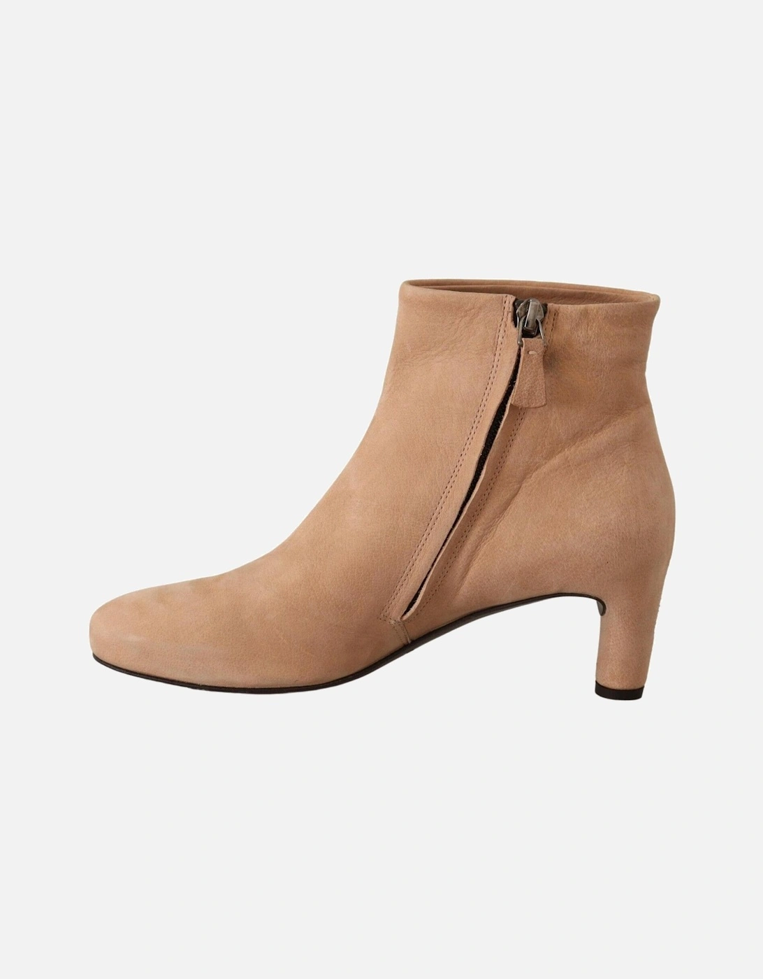 Suede Leather Ankle Boots Women - Beige