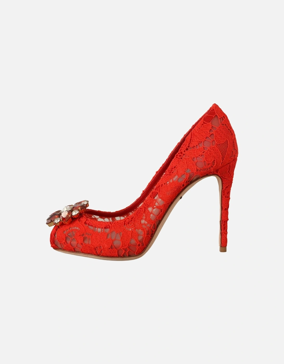 Lace Pumps Red Jewel Pumps Women