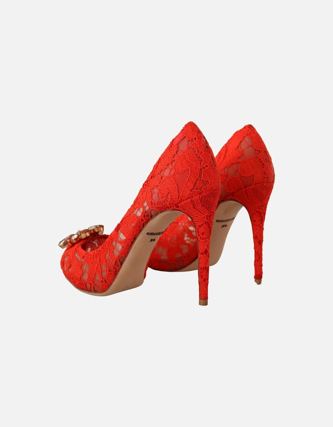 Lace Pumps Red Jewel Pumps Women