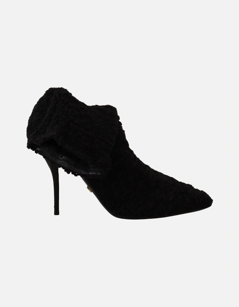 hearling Bootie Black High Heel Women