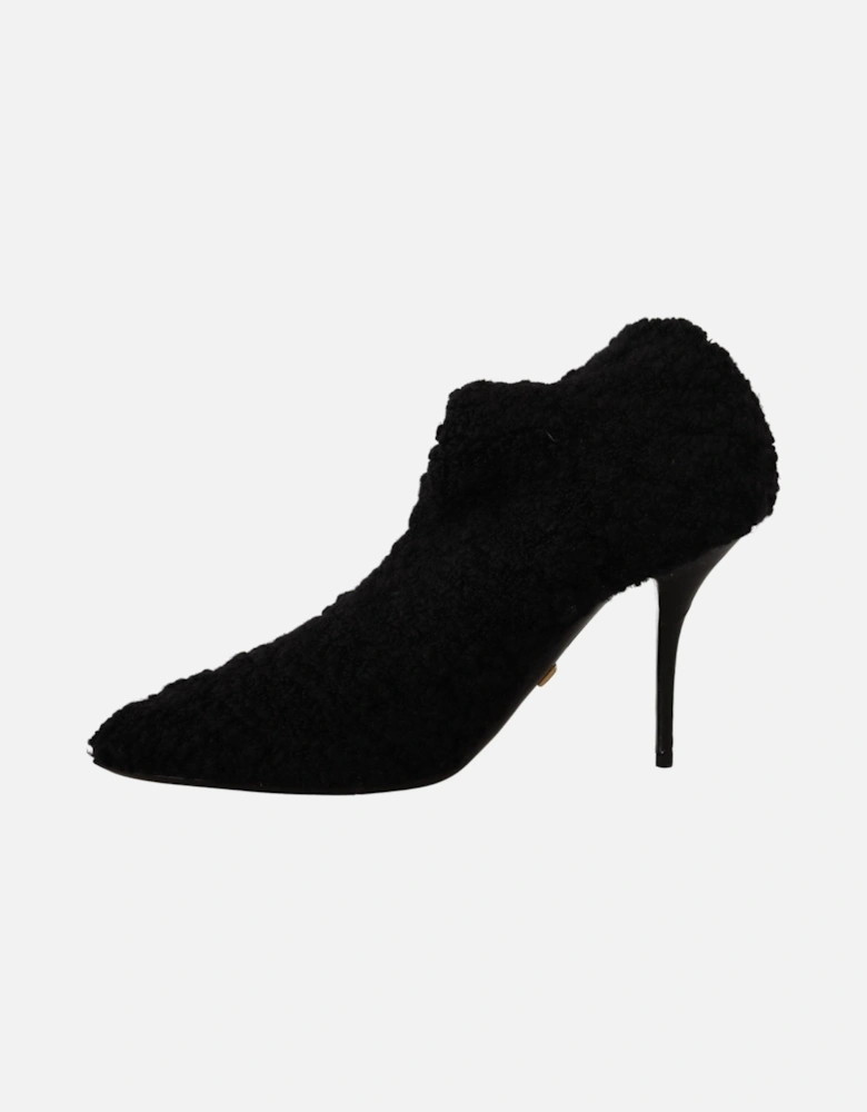 hearling Bootie Black High Heel Women