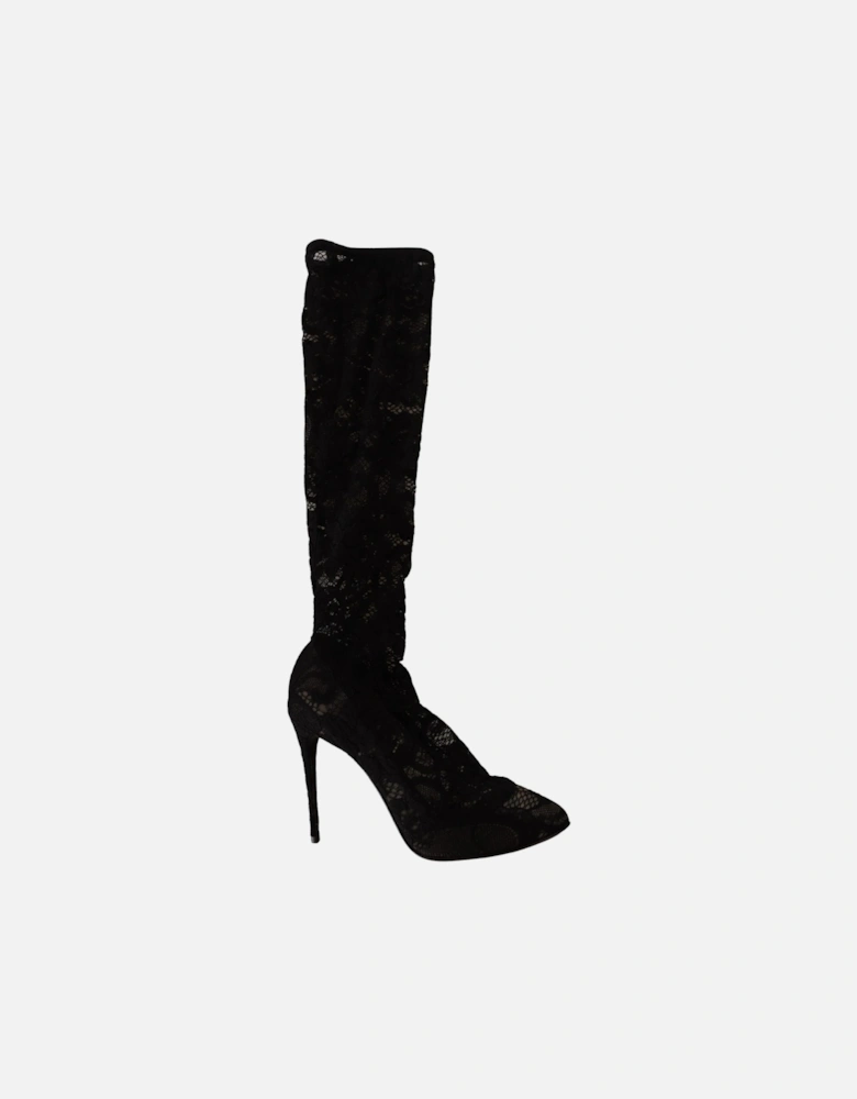 Lace PumpsBlack Lace High Heels Women Boots