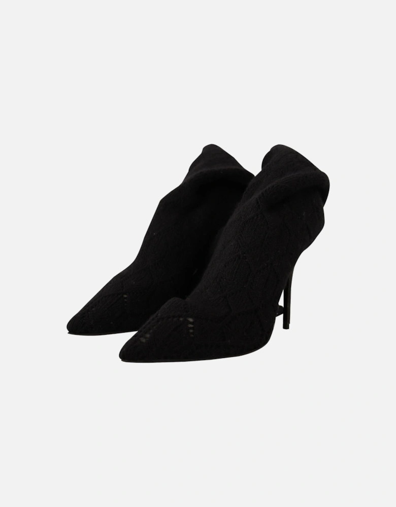 Knitted Boots Black LA9669 Women