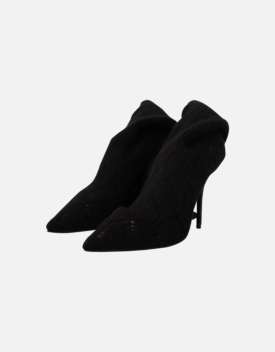 Knitted Boots Black LA9669 Women