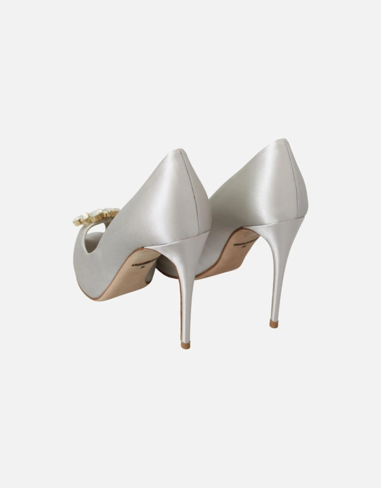 atin PeepToe Pump LA8092 Women - White