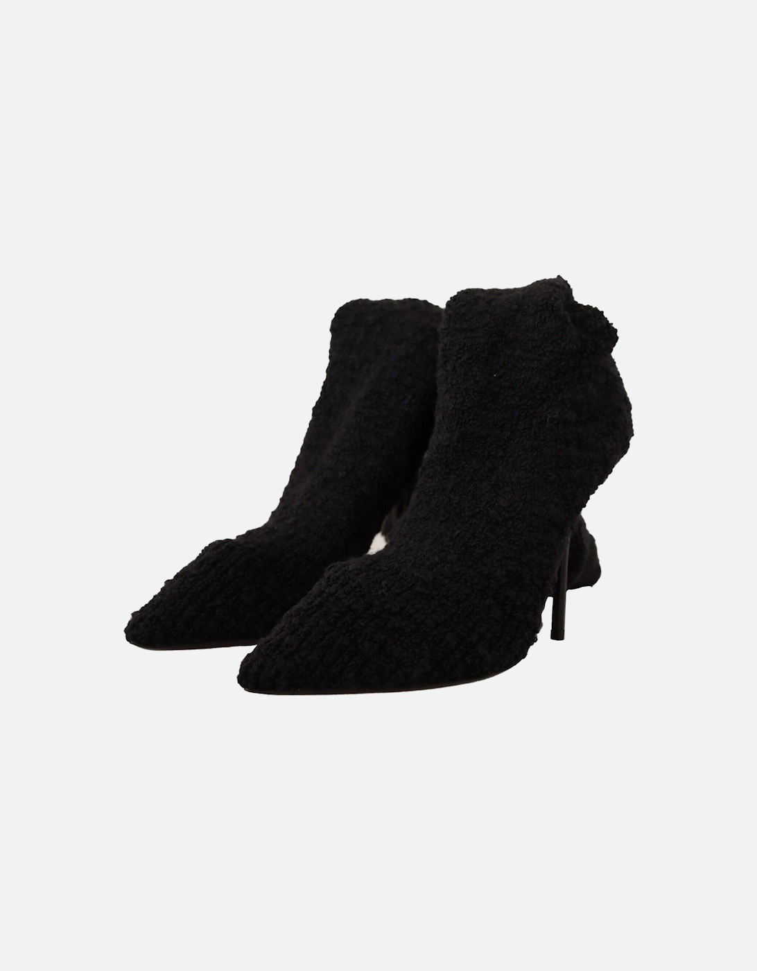 hearling Bootie High Heel PointedToe Boot Women - Black